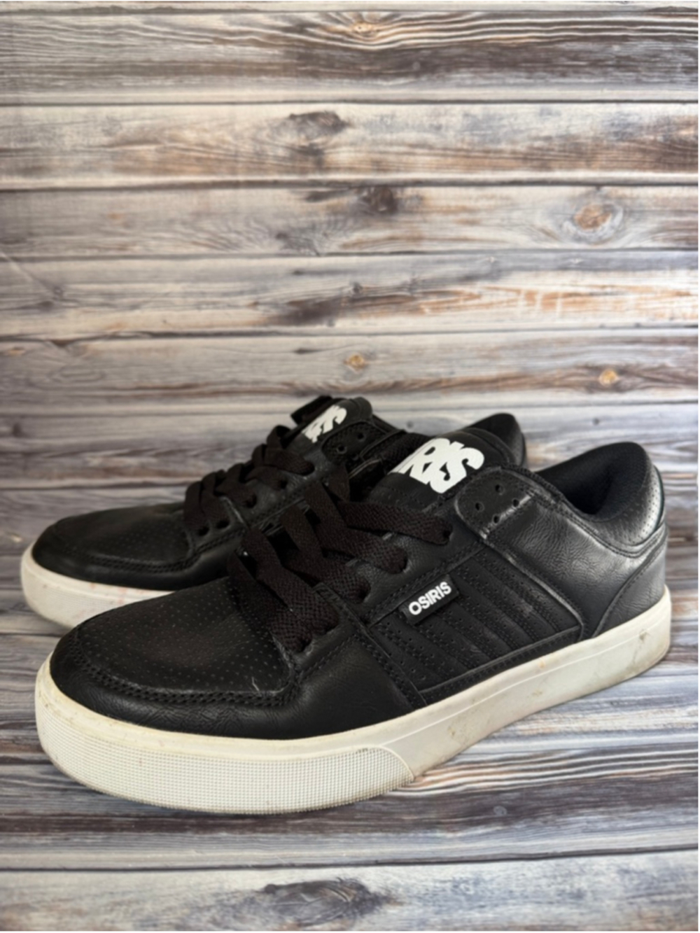 OSIRIS PROTOCOL SKATEBOARD SHOES BLACK WHITE MENS SIze 9.5